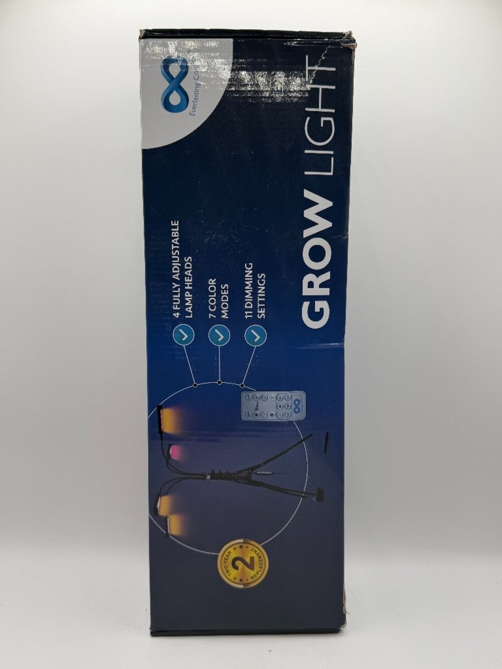 Everlasting Comfort LED Grow Light 204 LEDs 4 Heads Tripod Stand New Sealed
